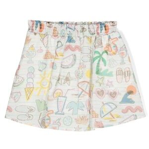 Stella McCartney SUMMER DOODLE PRINT SKIRT
